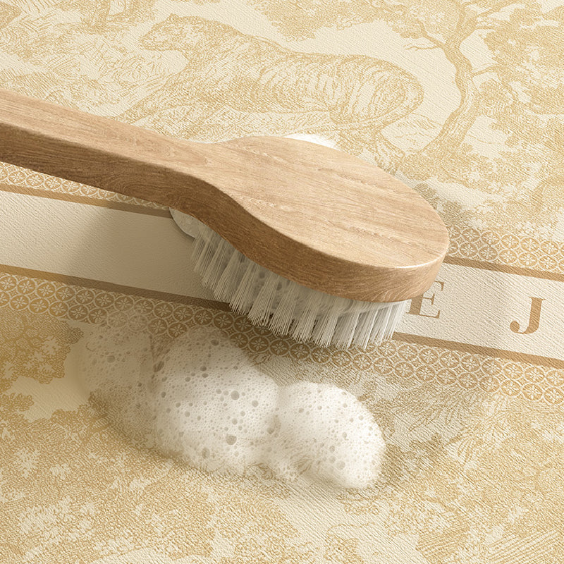 the jungle white elegant bath mat