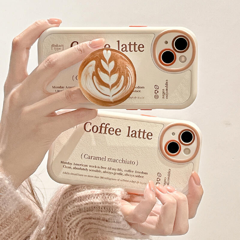 coffee latte grip iPhone case