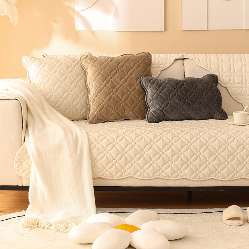 5color square flower sofacover