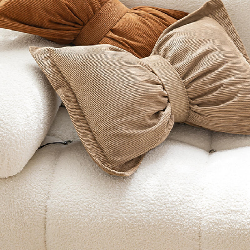 10color corduroy ribbon shape cushion
