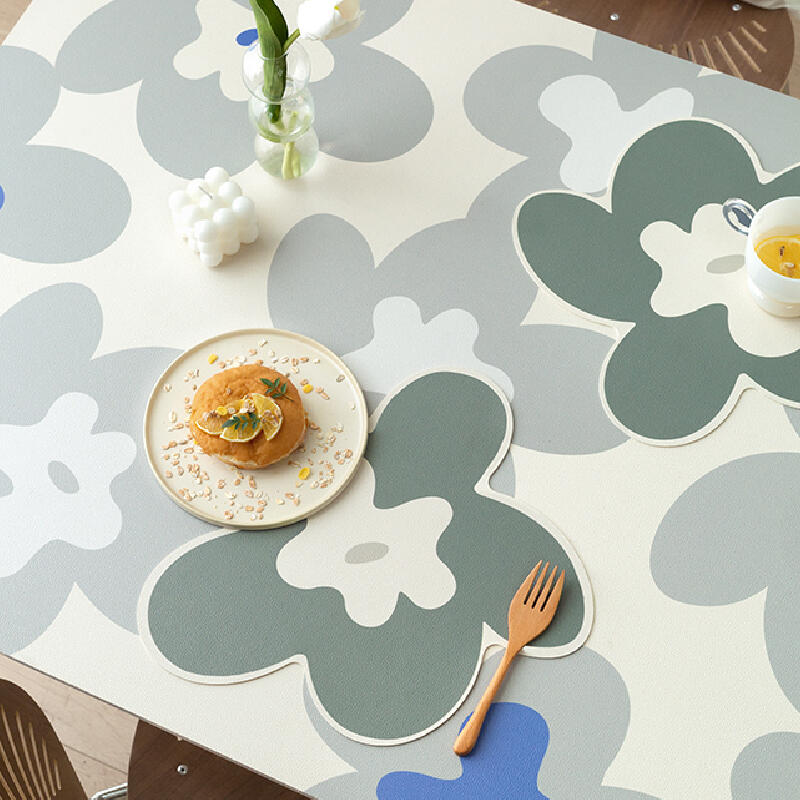 2color rough flour art place mat