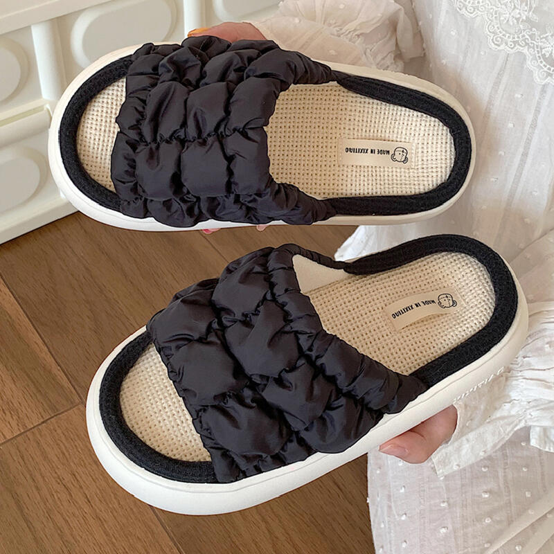 9color quilted down roomshoes