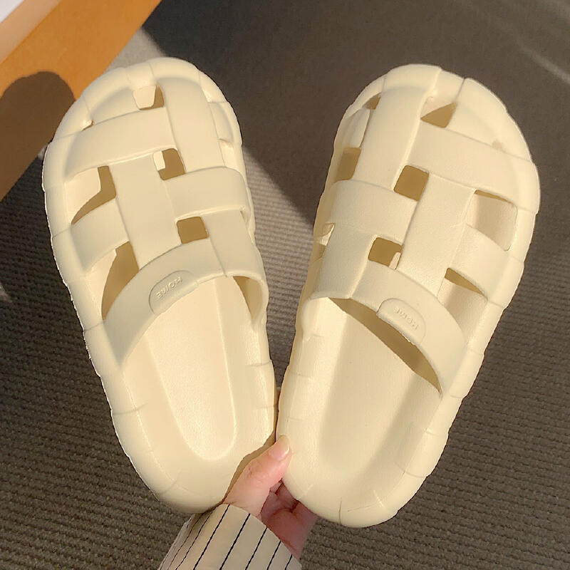 cross belt resin room shoes