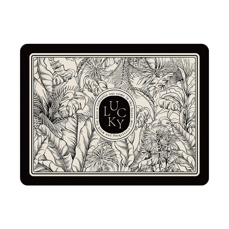 lucky logo luxury square sink mat