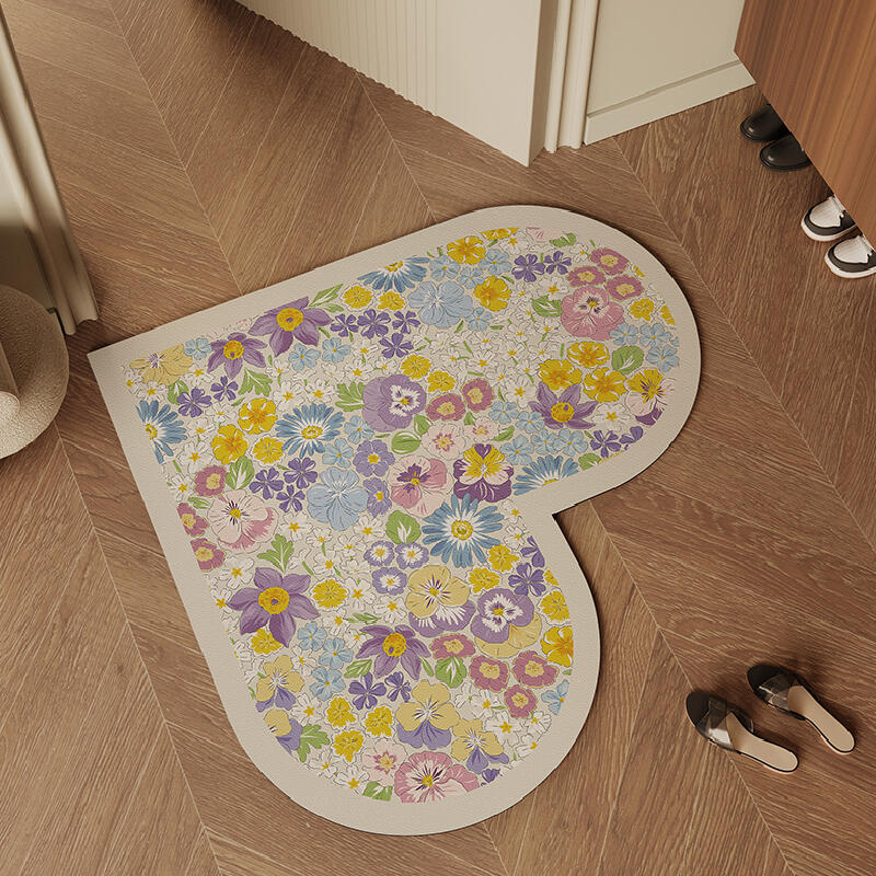 4design heart shape door mat