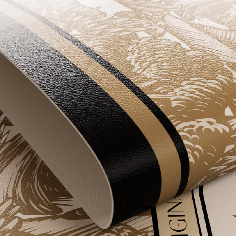 brown elegance logo round table mat