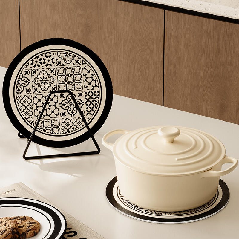 retro classical circle coaster