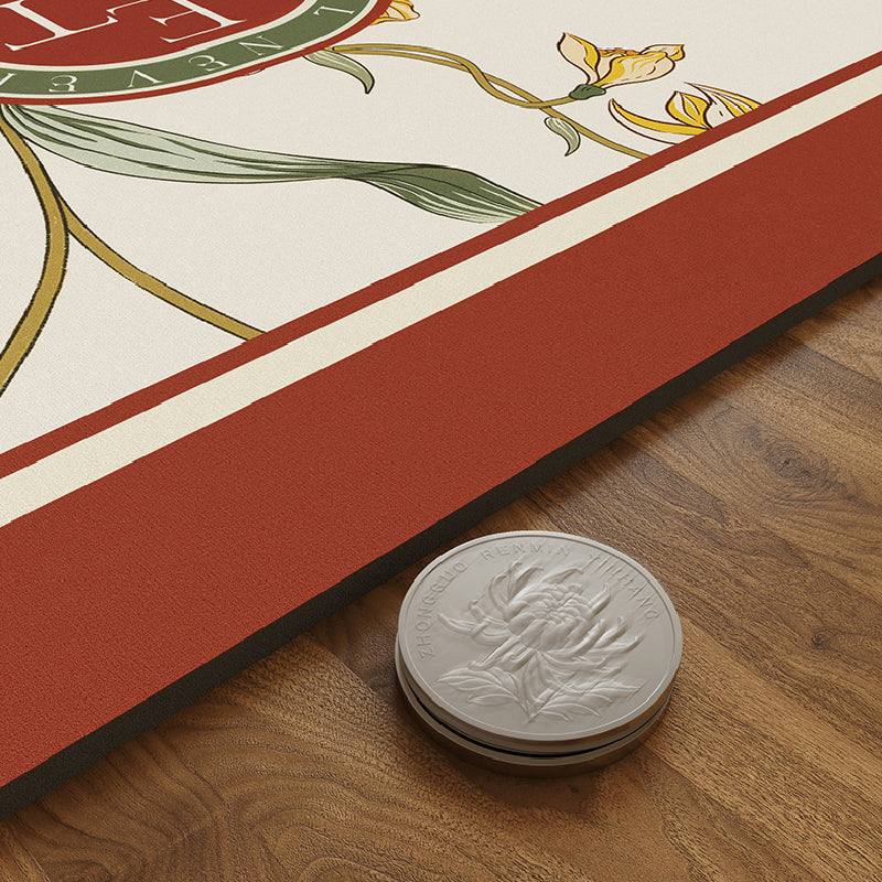 2design flower elegant bath mat