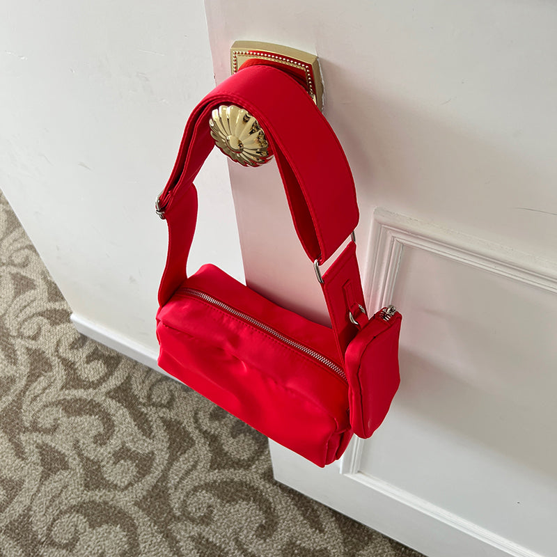 2color casual square shoulder bag