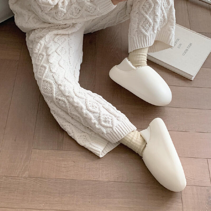 waterproof 2type fluffy roomshoes