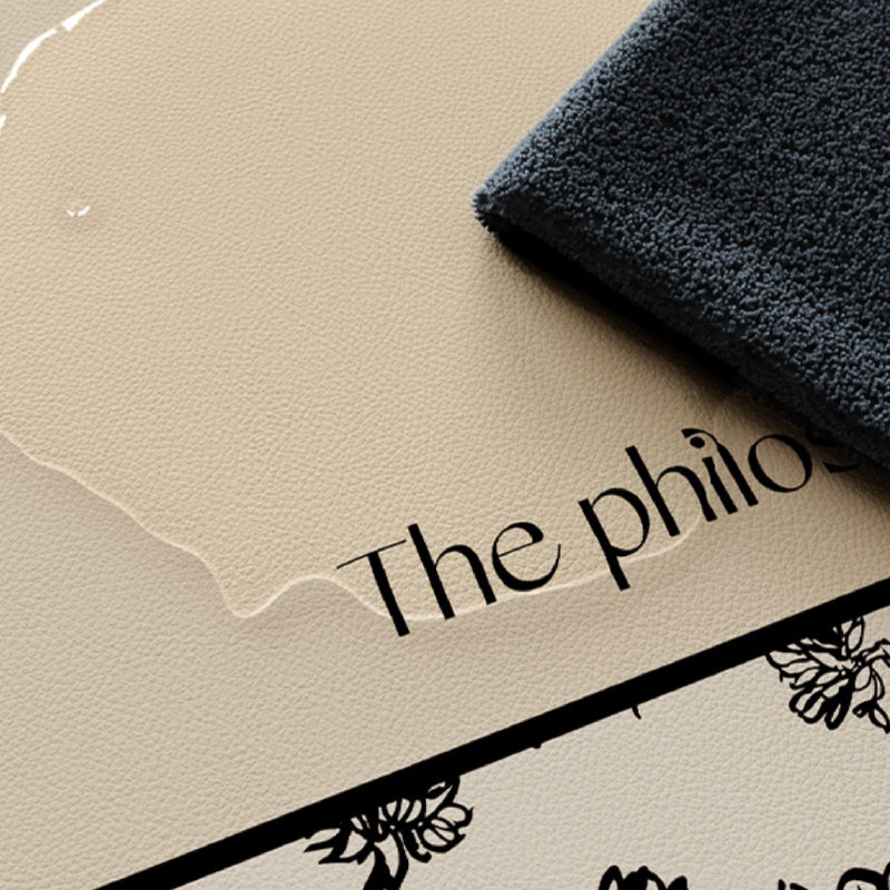 art philosopher logo sink mat