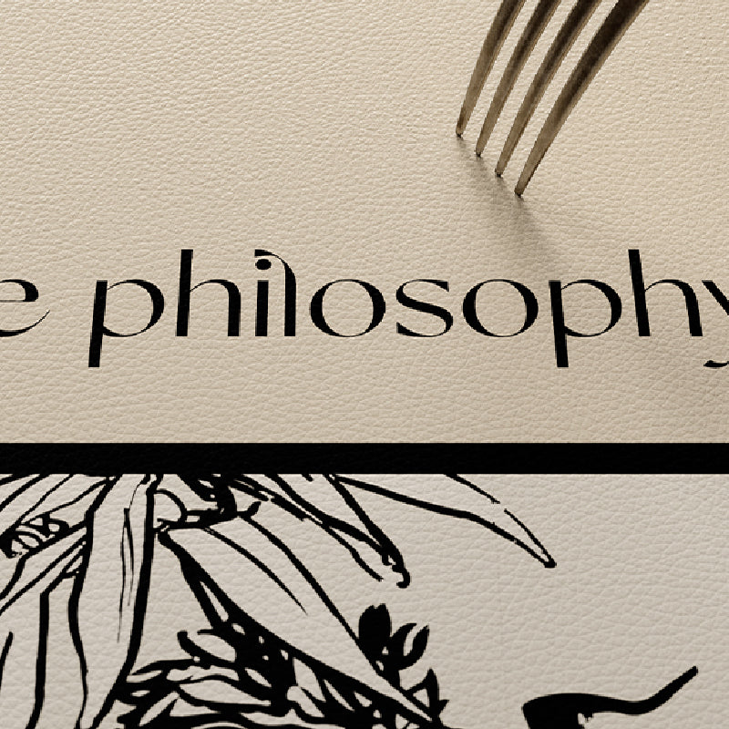art philosopher logo square table mat