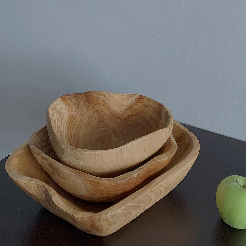 wave wood tray