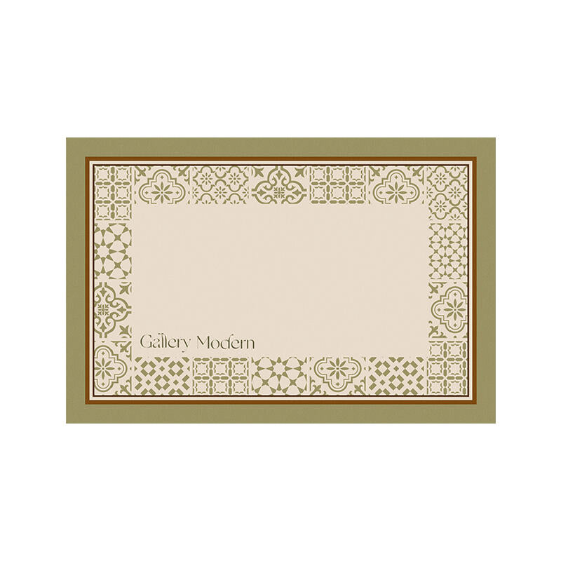 light green modern door mat
