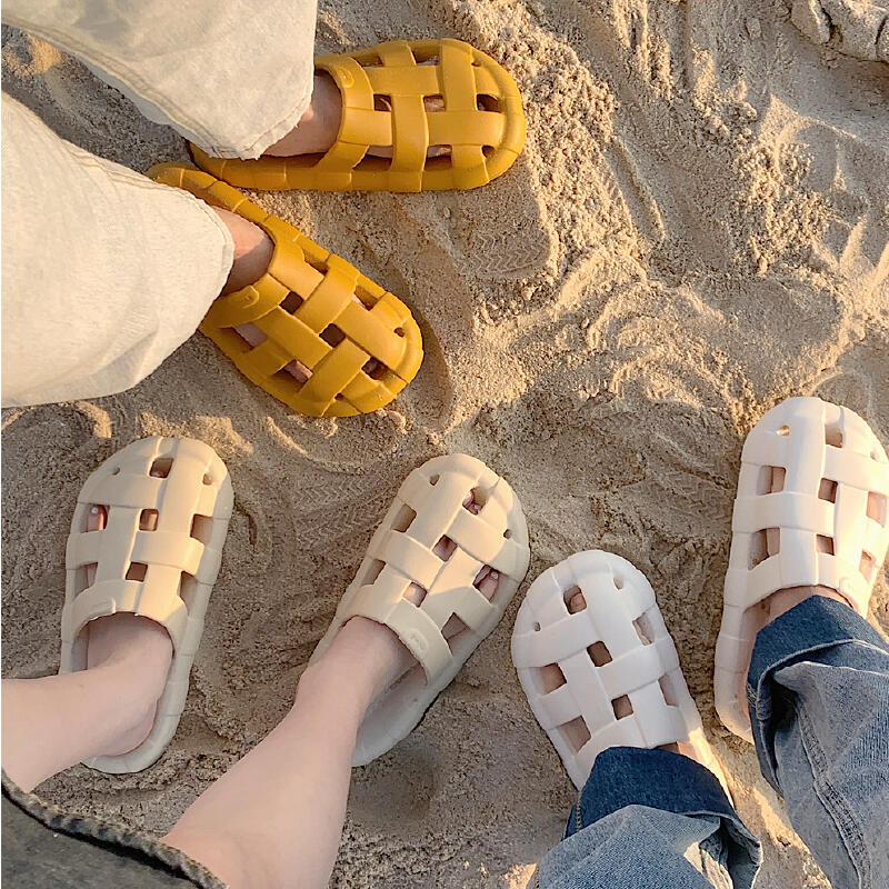 cross belt resin room shoes