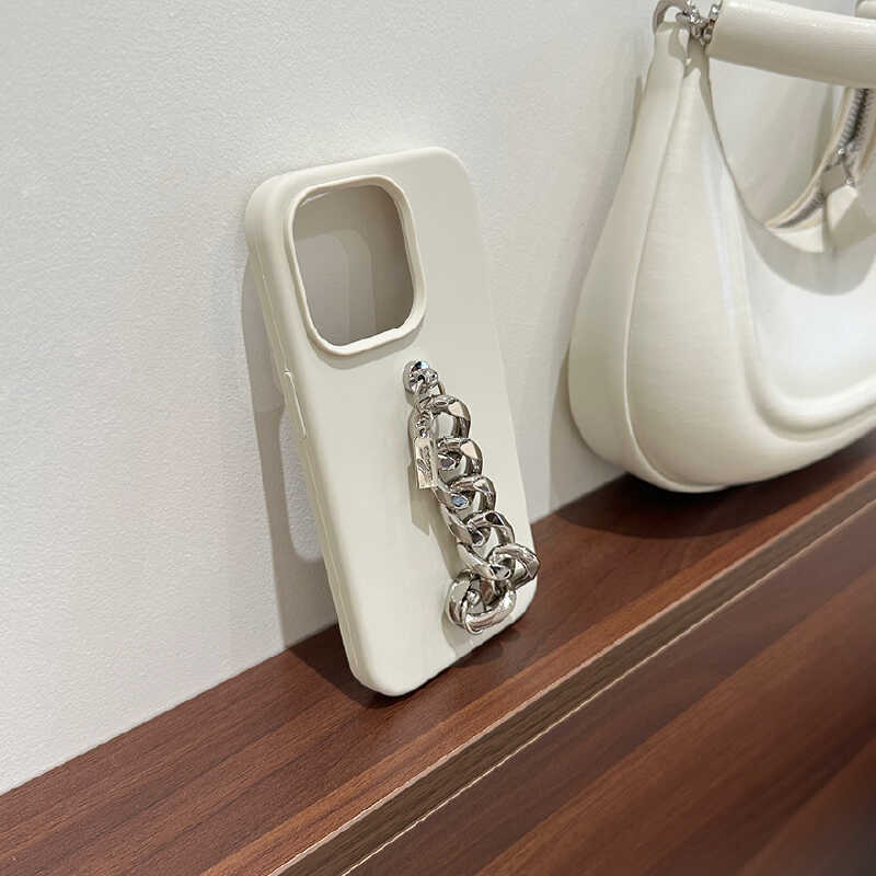 silverchain white iPhone case