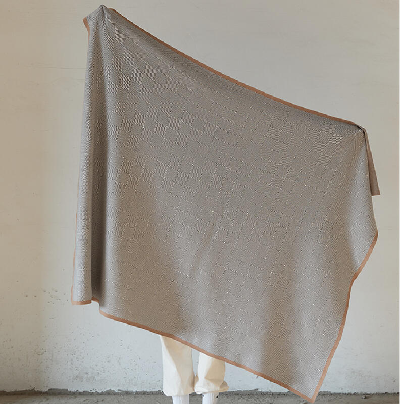 3color geometric pattern modern blanket
