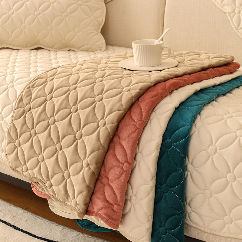 5color square flower sofacover