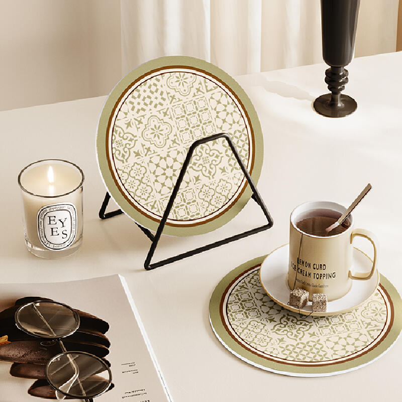 retro classical circle coaster