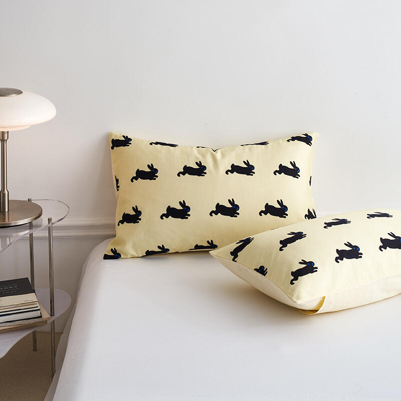 18design vivid color rabbit pillow sheets