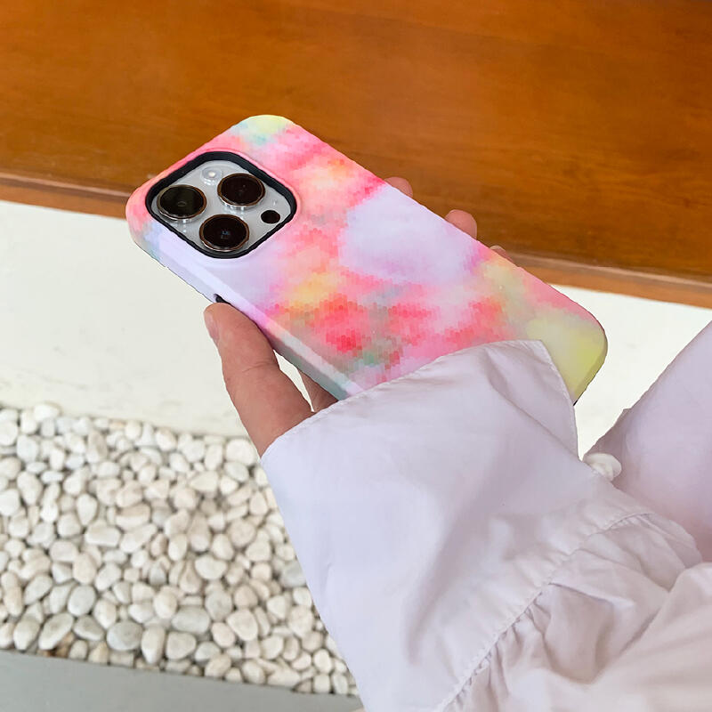 watercolor pink gradation iPhone case