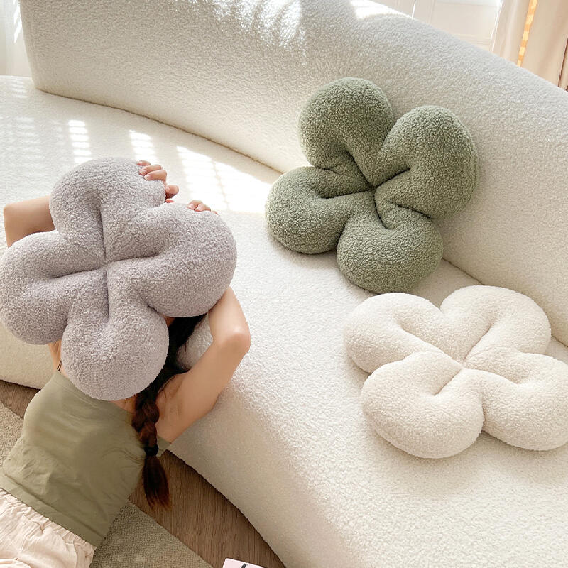 4color fluffy flour cushion