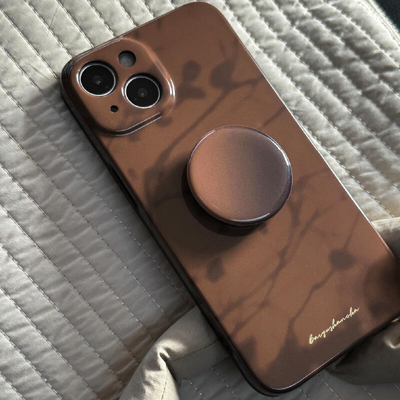 dark brown shadow iPhone case