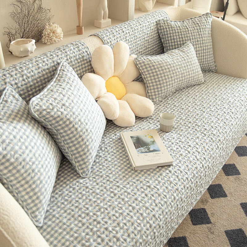 quilting check sofa cover