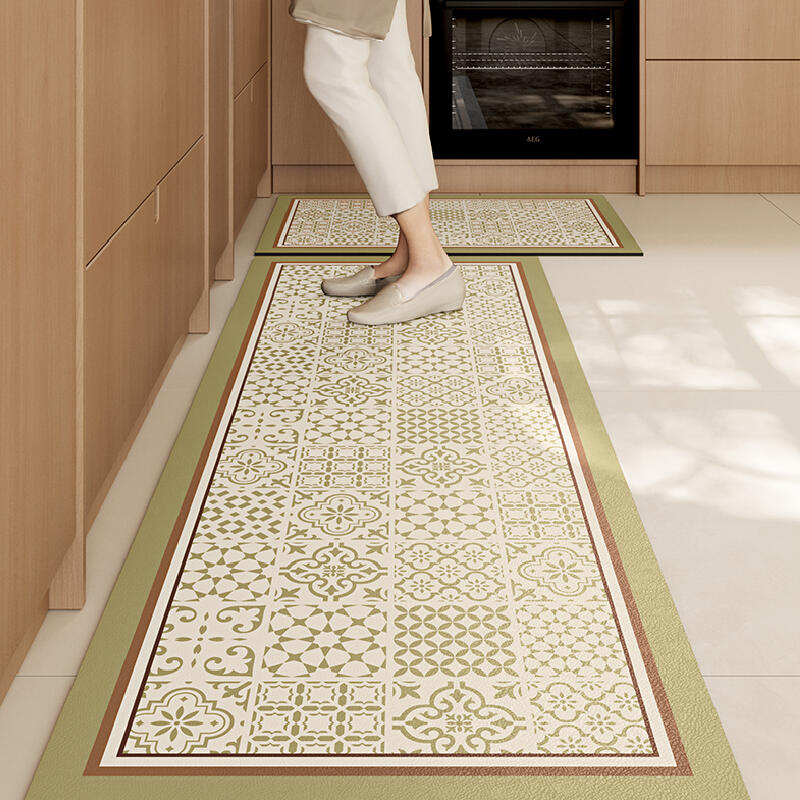 retro classical kitchen mat