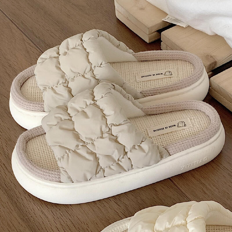 9color quilted down roomshoes