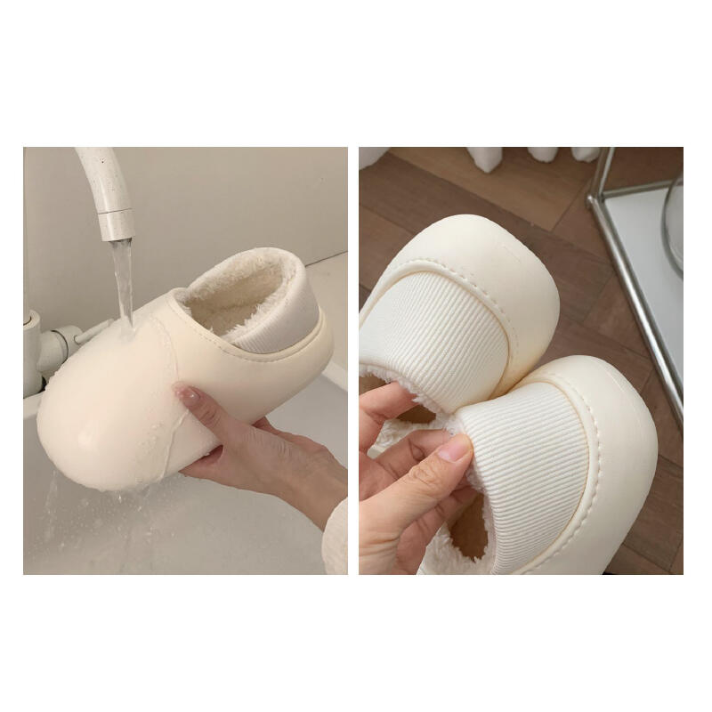 waterproof 2type fluffy roomshoes