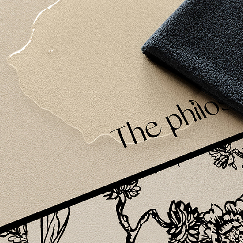 art philosopher logo square table mat