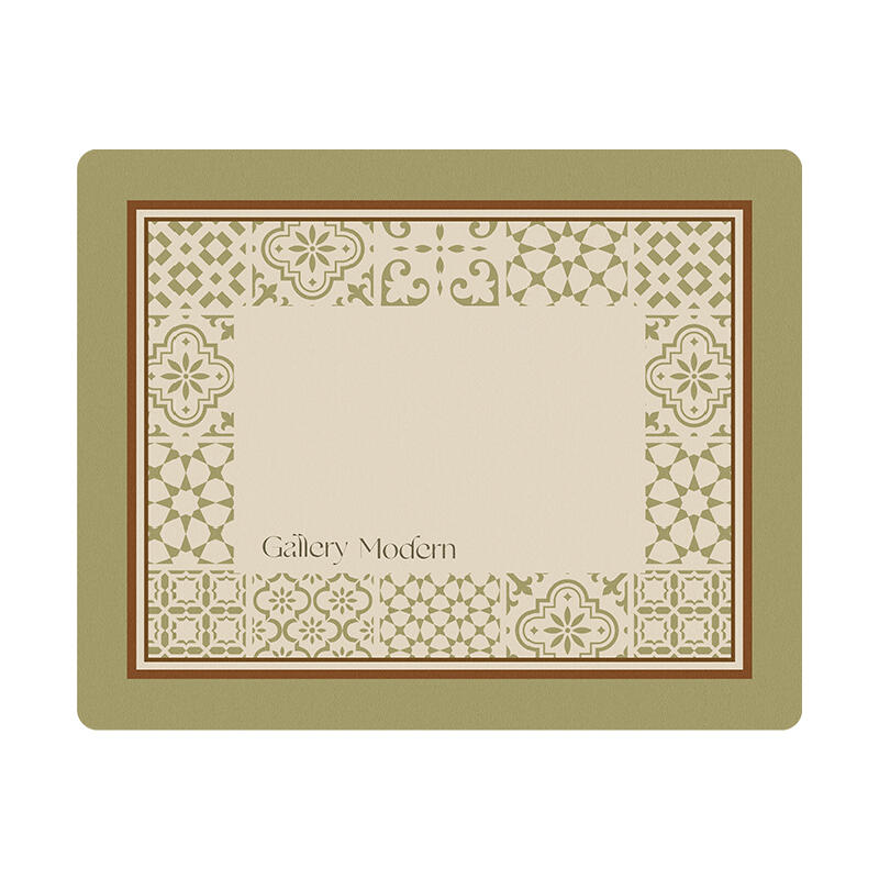 light green modern sink mat