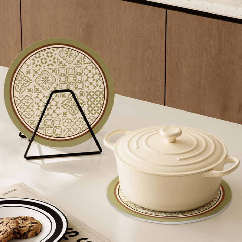 retro classical circle coaster