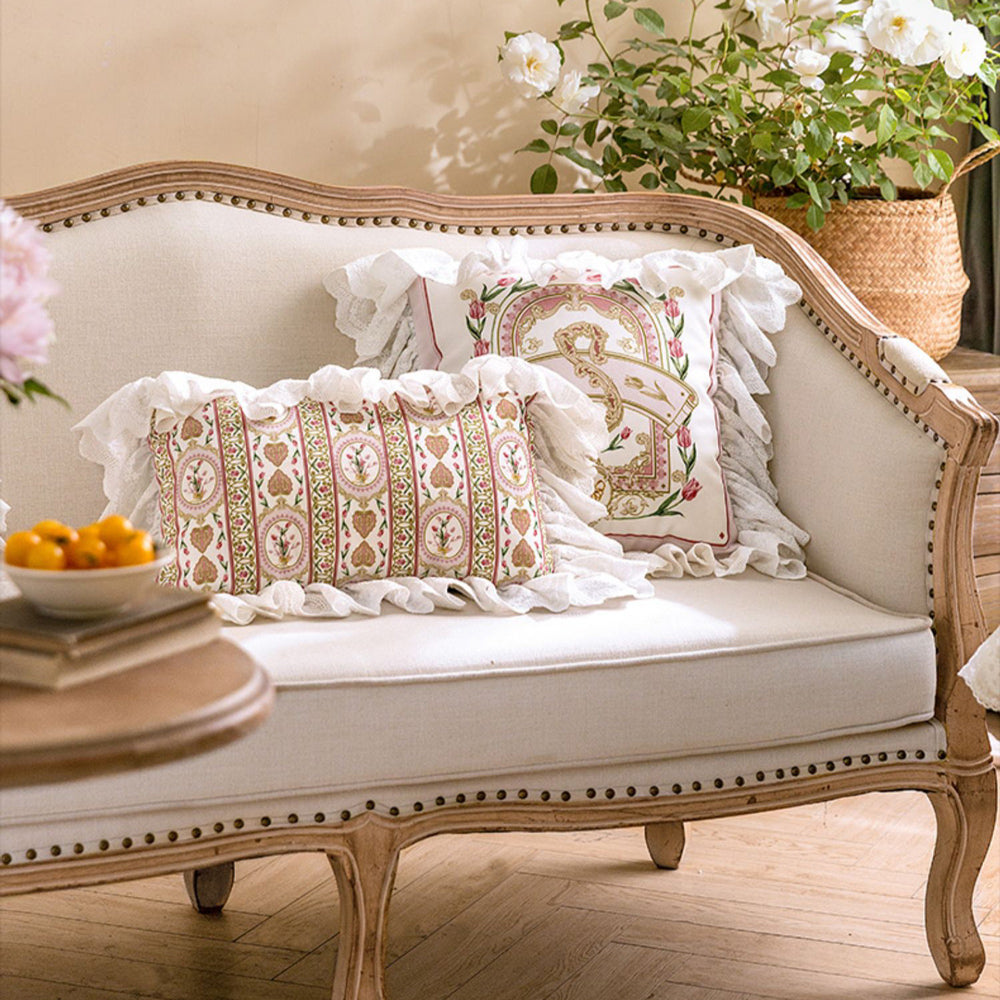 8design pink lovely tulip cushion