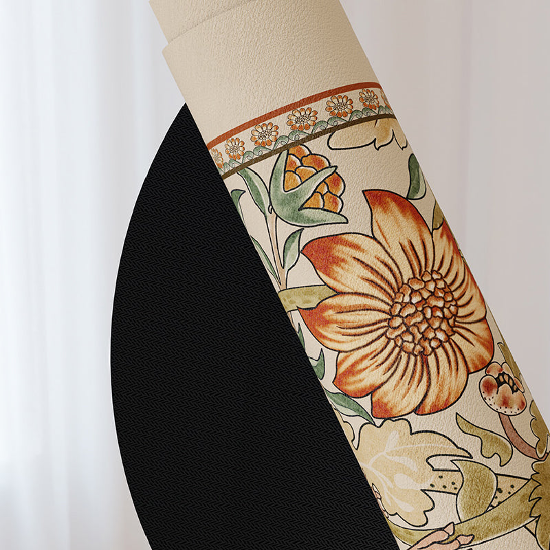 2design flower elegant bath mat