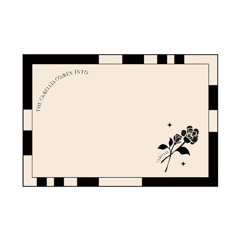 black tulip toilet mat