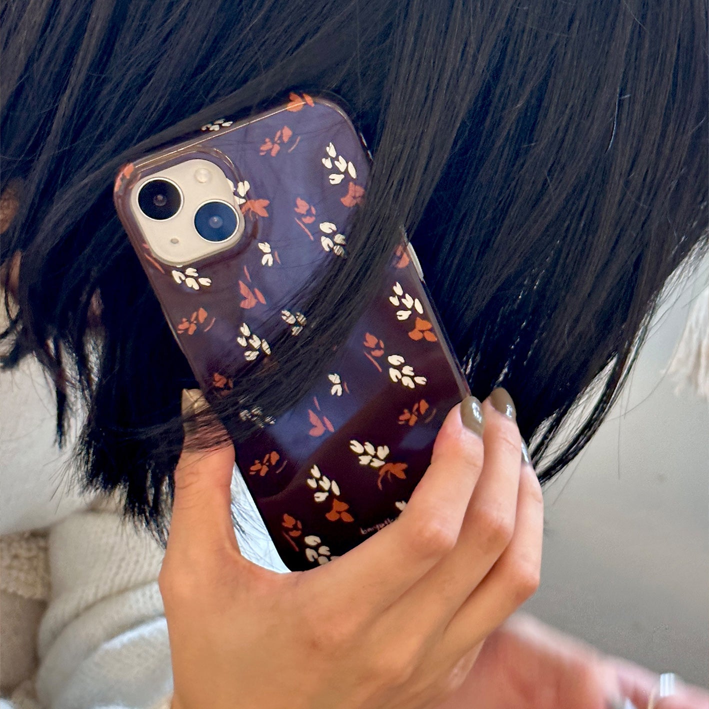 brown leaf iPhone case