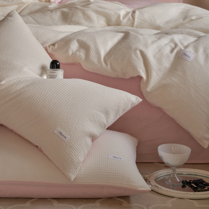 8color waffle logo tag bedlinen set