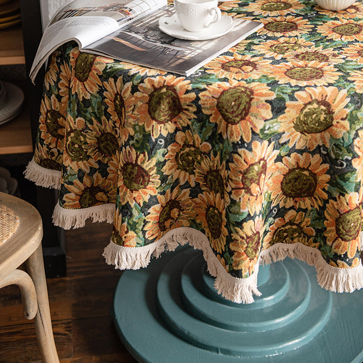 sunflower table cloth
