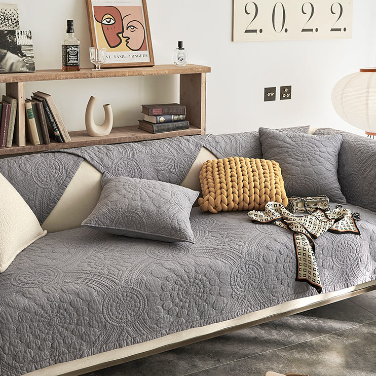 4color dark quilt sofa cover