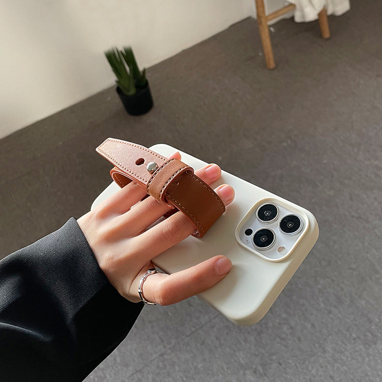 brown leather belt iPhonecase