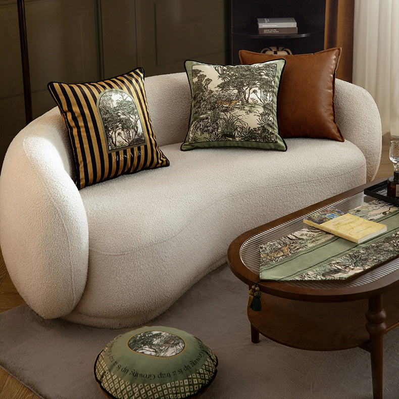 3design green persevere logo cushion