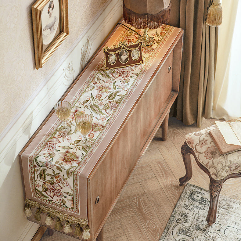 pink like a dream flower table runner