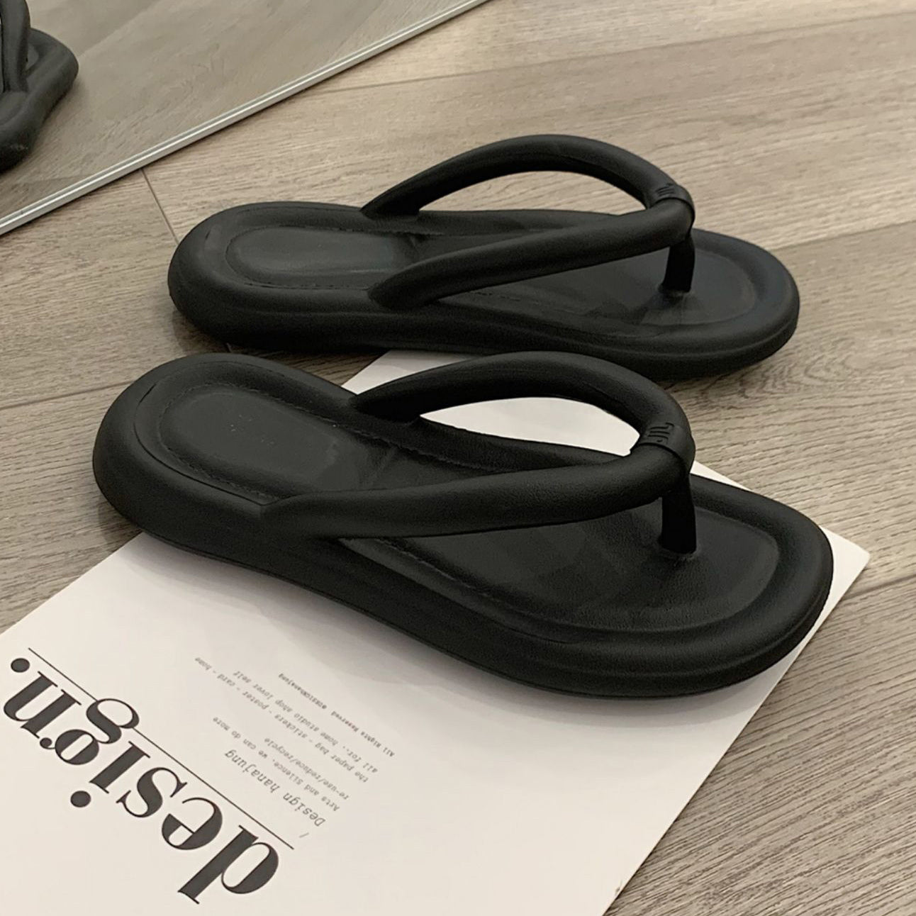 5color simple casual rubber roomshoes