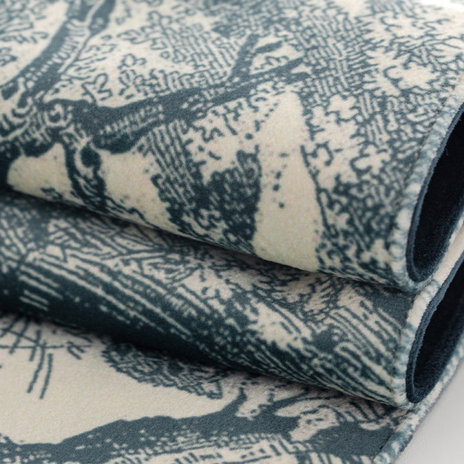 blue retro forest tissue case