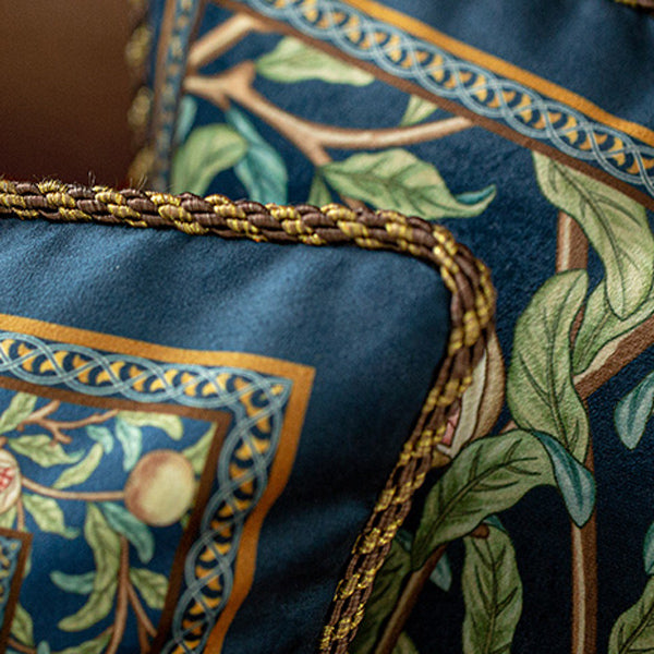 american retro pomegranate square cushion