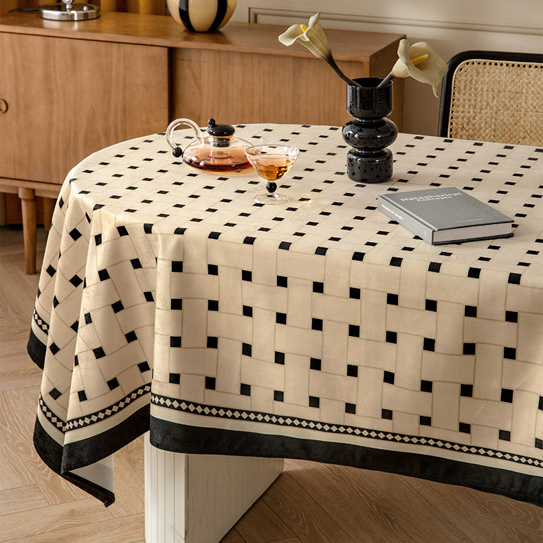 2design brown retro table cloth