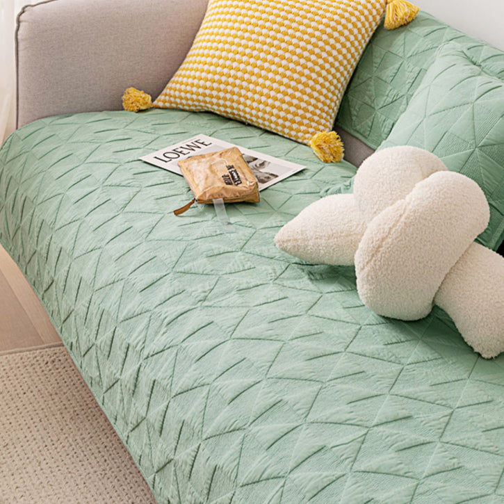 6color triangle quilt sofa cover