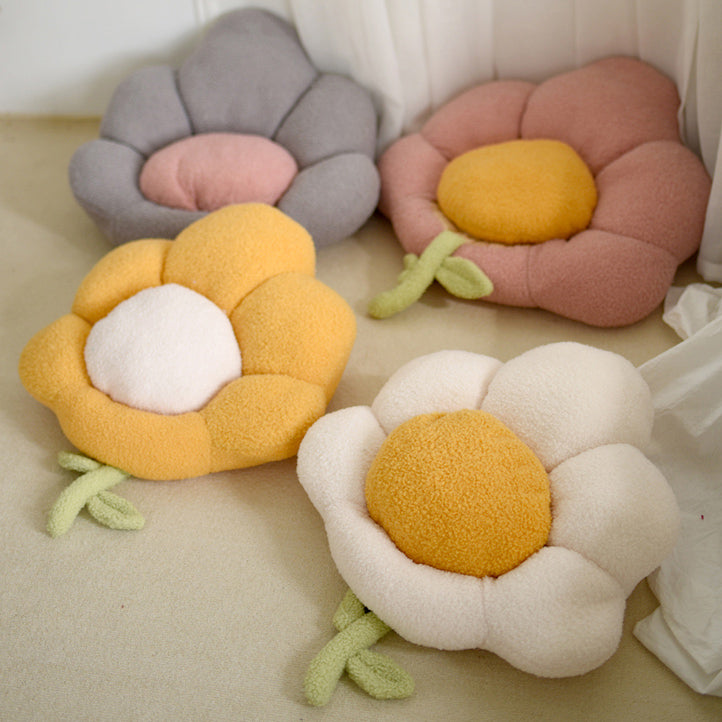 2design 5color big flower cushion